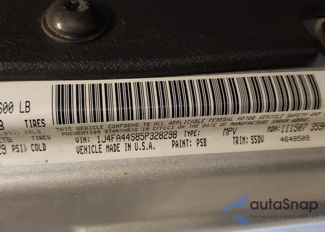 2005 Jeep Wrangler Unlimited from USA, damaged, VIN 1J4FA44S85P328298